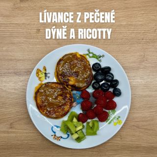 🥞🎃 LÍVANCE Z PEČENÉ DÝNĚ A RICOTTY 🎃🥞 💛 150 g pečené dýně Hokkaido 🧡 100 g ricotty 💛 2 vejce 🧡 50 g špaldové celozrnné...