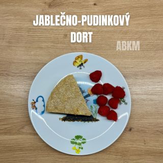 🍏🍎 JABLEČNO-PUDINKOVÝ DORT 🍎🍏 (forma 20 cm) 🧡 3 velká jablka 💛 1 malá lžička skořice 🧡 1/2 hrnku vody 💛 1 balení...
