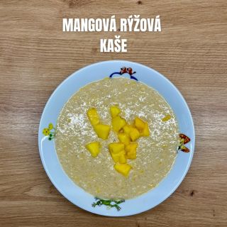 Naše snídaně posledních dnů vhodné při ABKM 🧡 🩷 Mangová rýžová kaše z rýžových vloček, ovesného mléka s tahini pastou 🩷...